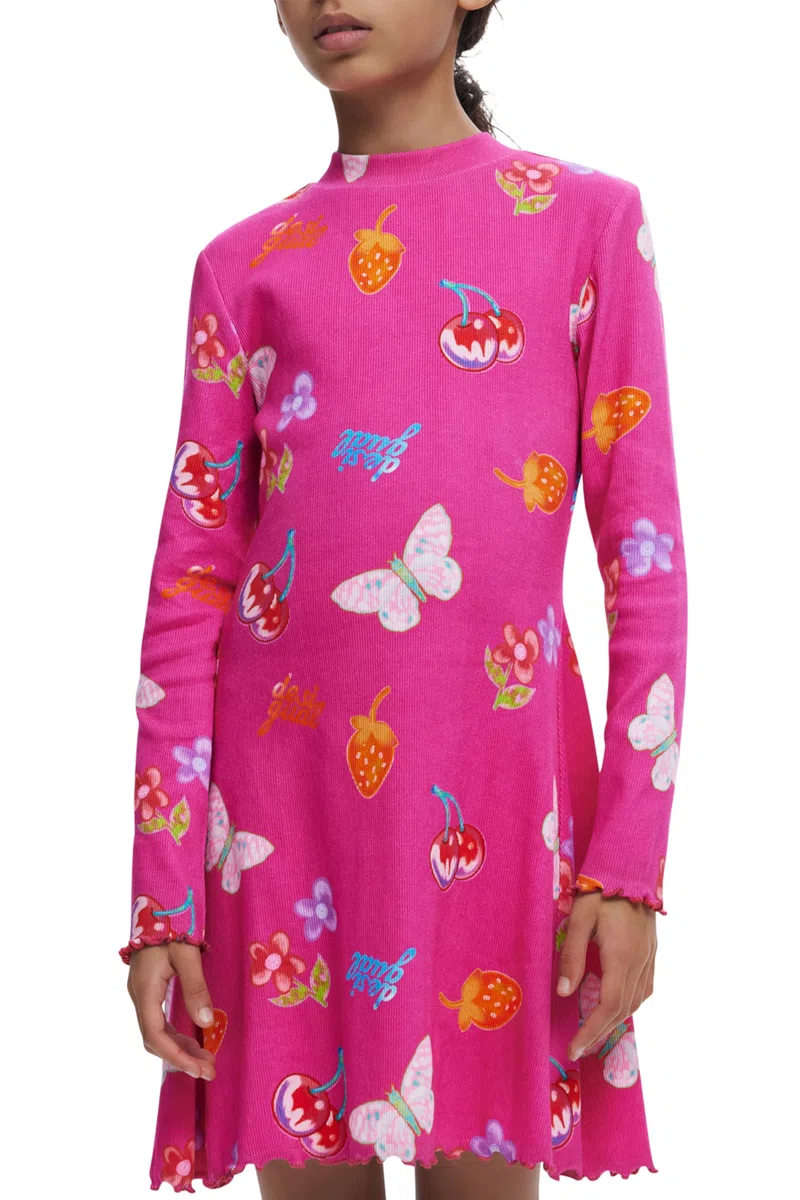Desigual Unisex Kinder 25wgvk18 Kleid