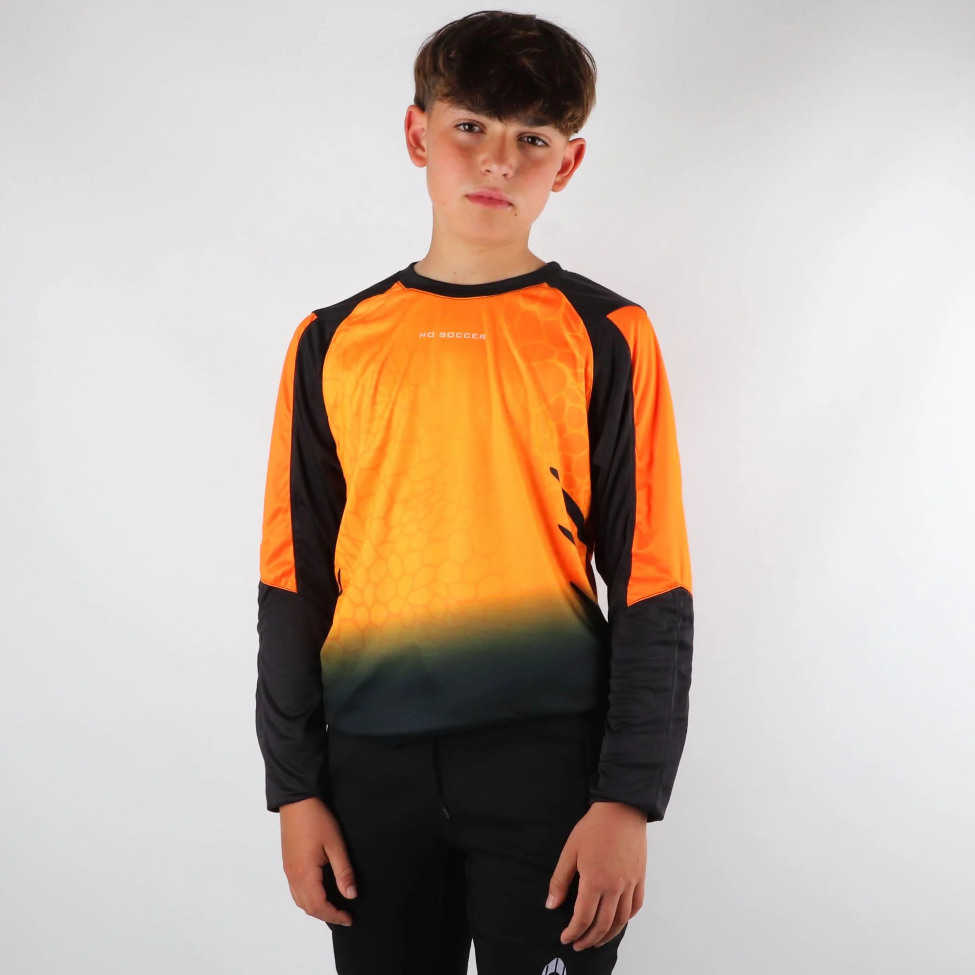 HO Soccer Unisex Kinder Kid Keeper Set Deep-sea Orange Torwart-Zusammenstellung (1er Pack)