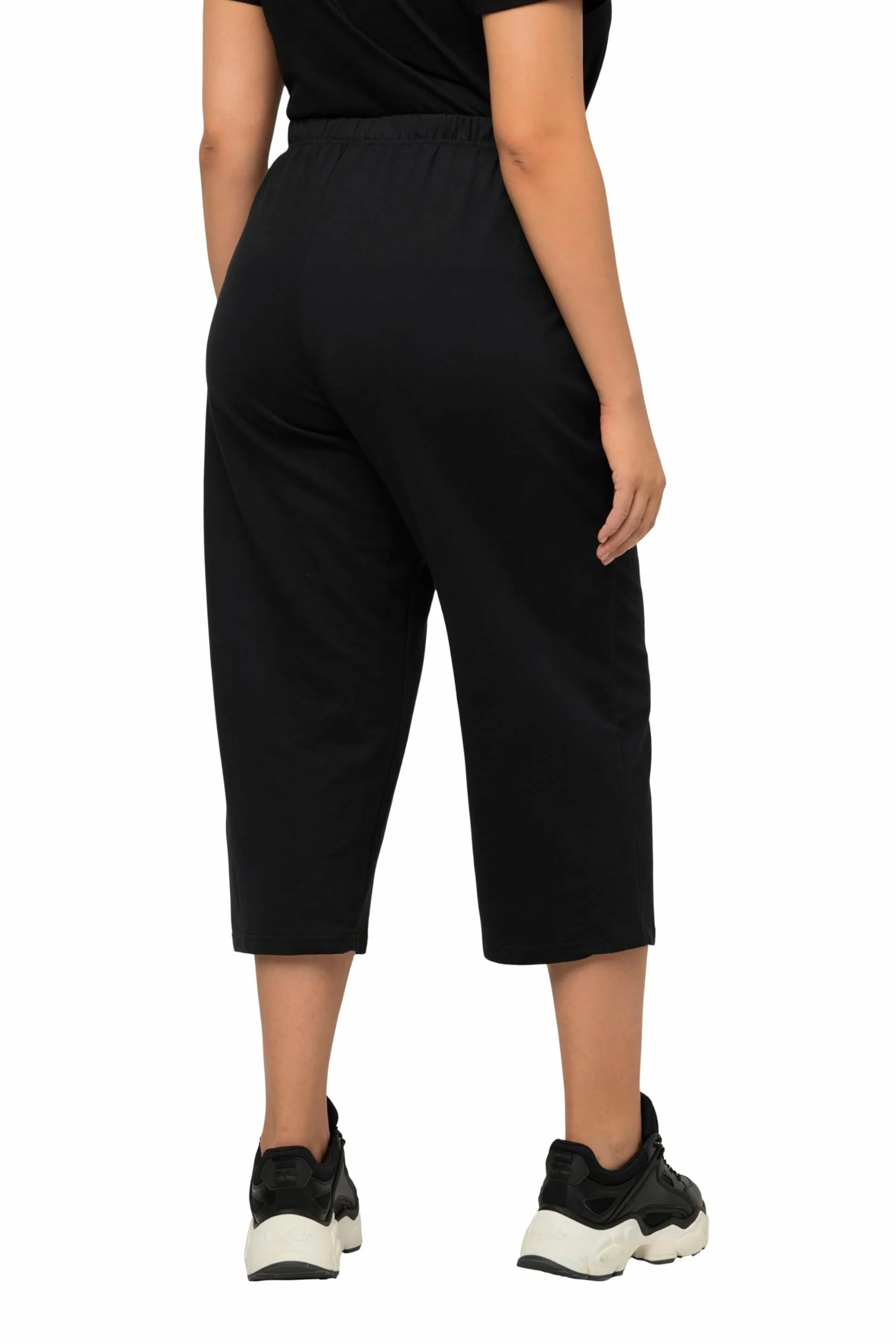 Ulla Popken Damen große Größen Übergrößen Plus Size 7/8-Jogginghose, gerades Bein, Elastikbund 641038