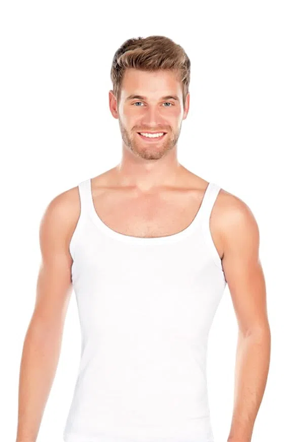 2-4-8 Pack Herren Unterhemden Tank-Top mit dünnen Trägern%100 Baumwolle K-77