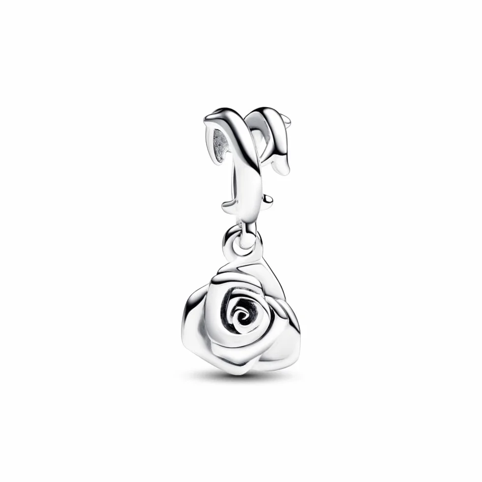 Pandora Moments Doppelanhänger Rosenherz, Sterlingsilber