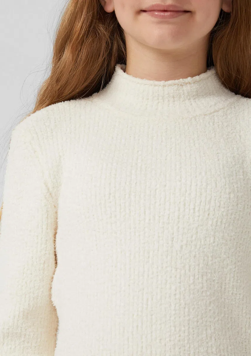 s.Oliver Strickpullover im Slim Fit mit Stehkragen
