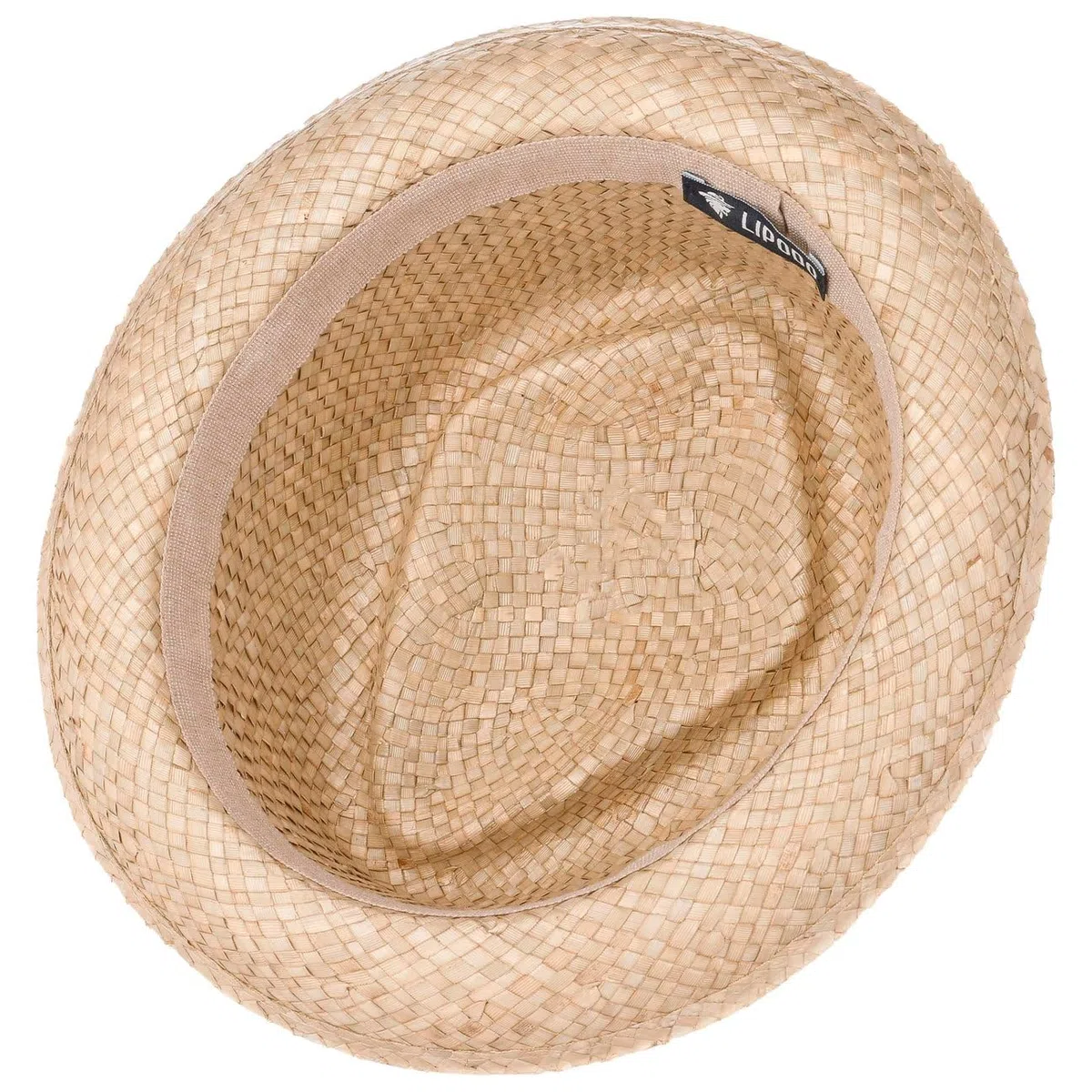 Lipodo Classic Diamond Crown Strohhut Porkpie Sonnenhut Made in Italy Damen und Herren Frühling Sommer