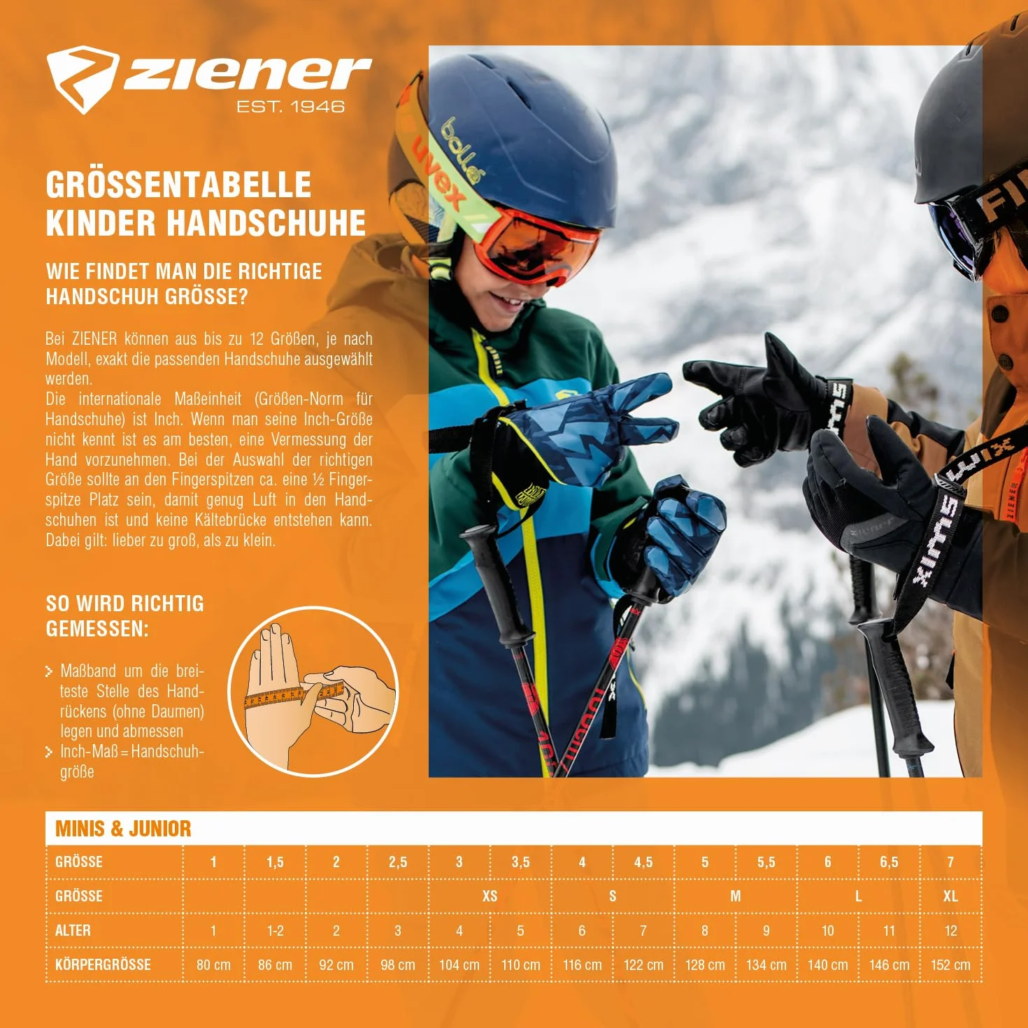 Ziener Kinder LANIC Ski-Fäustling/Wintersport