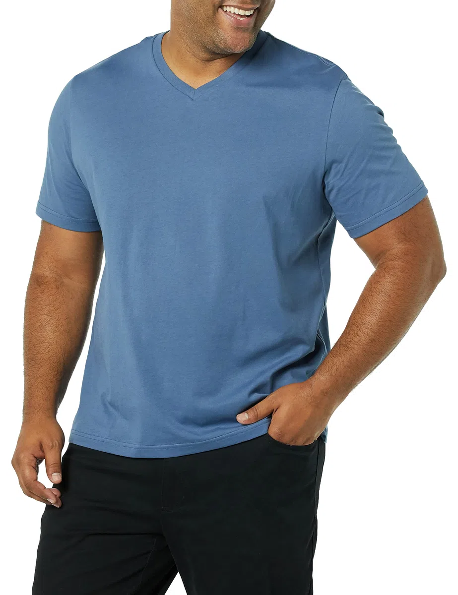 Amazon Essentials Herren Kurzärmelige T-Shirts mit V-Ausschnitt