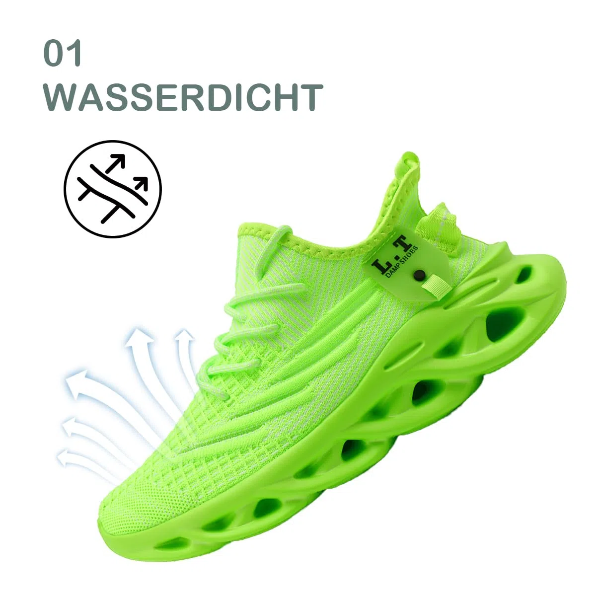 Modische lässige Fitness Laufschuhe Sneakers für Herren Leichte atmungsaktive Wander Arbeiten Sportschuhe rutschfeste Weiche Bequeme verschleißfeste Tennisschuhe