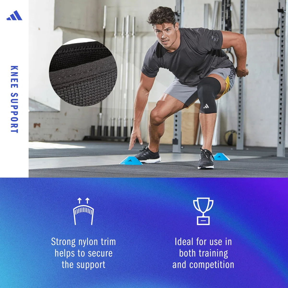 adidas Kniebandage Bandagen, Schwarz, L