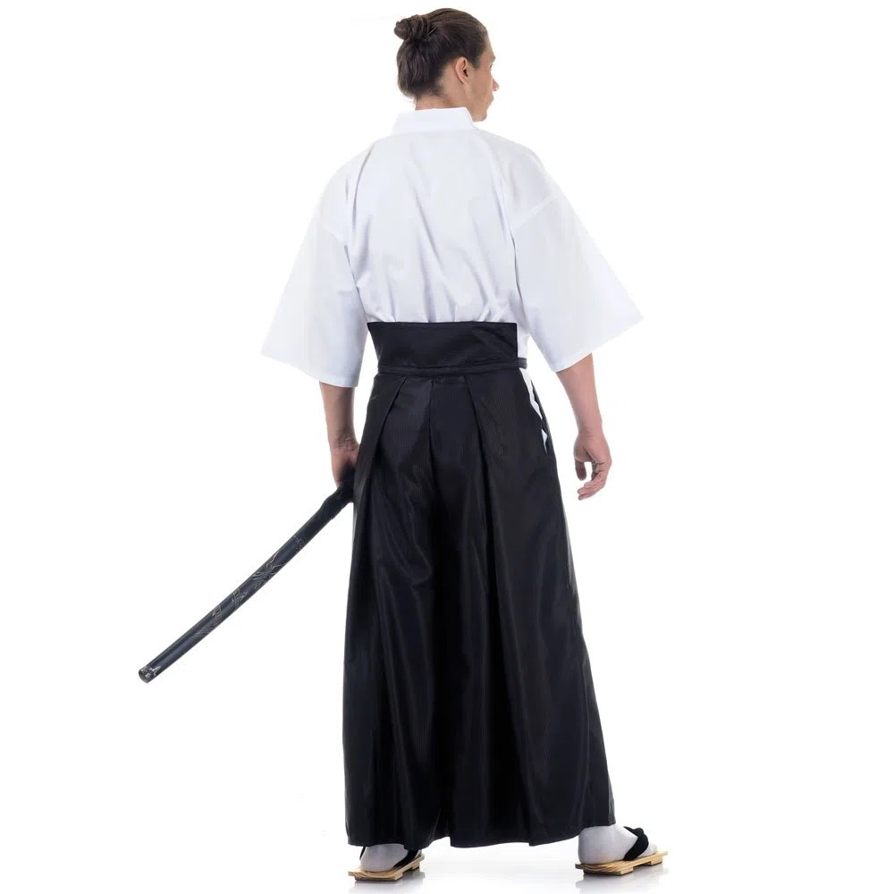 Japan Samurai Set Kimono Kostüm Hakama Hosenrock + Kendo Gi+ Haori M L XL