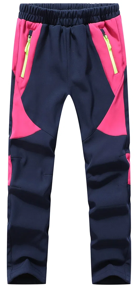 Kinder Softshellhose Skihose Warm Gefüttert Thermohose Winter Wasserdicht Winddicht Schneehose Jungen Mädchen Wanderhose