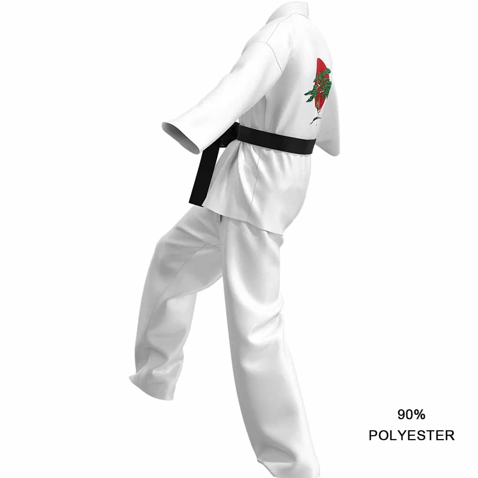 Karateanzug Kinder Mädchen Bequemer Professioneller Judoanzug Jungen V-Ausschnitt Taekwondo Anzug mit Gürtel