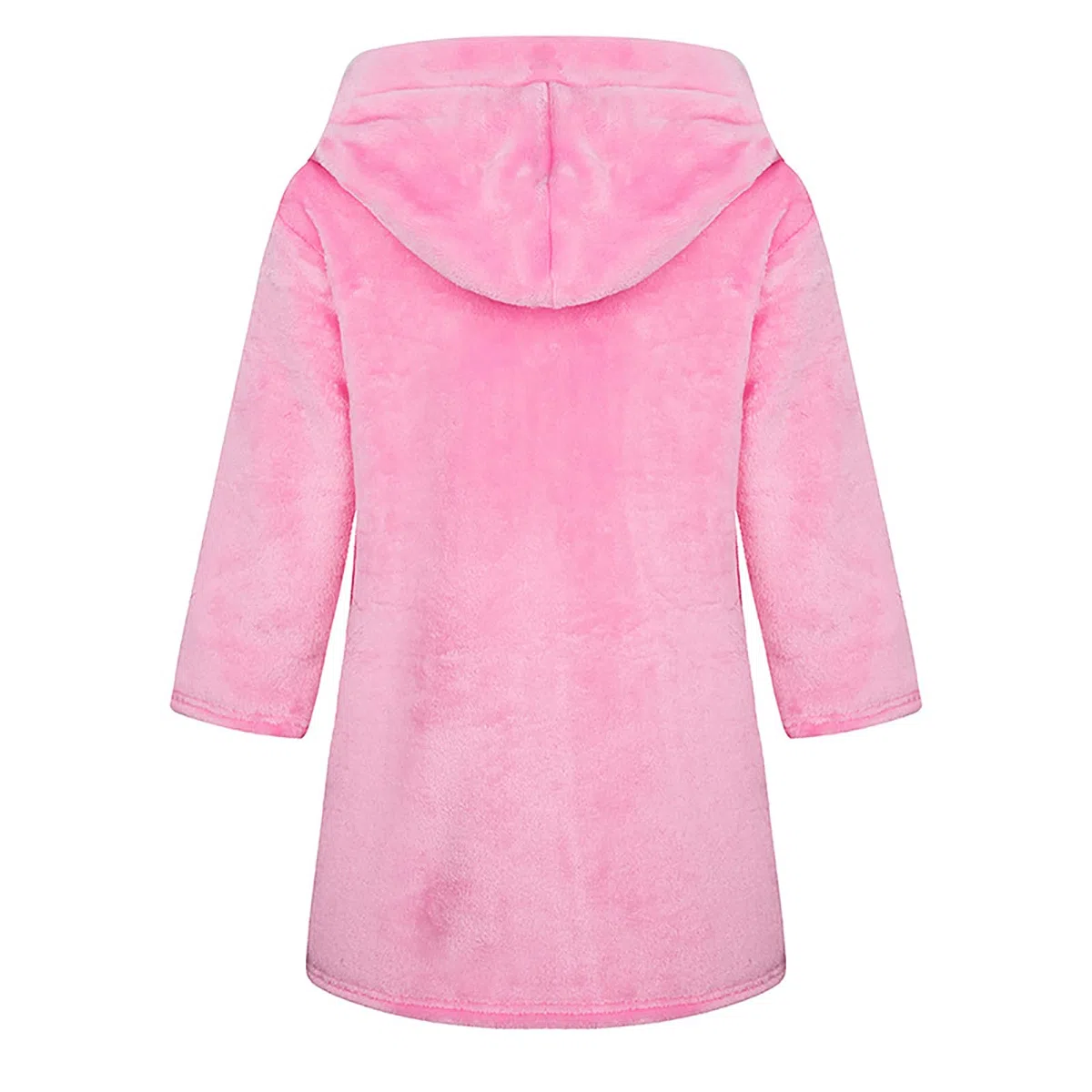 Bademantel für Mädchen, einfarbig, mit Kapuze, Flanell-Fleece-Bademantel für Jungen