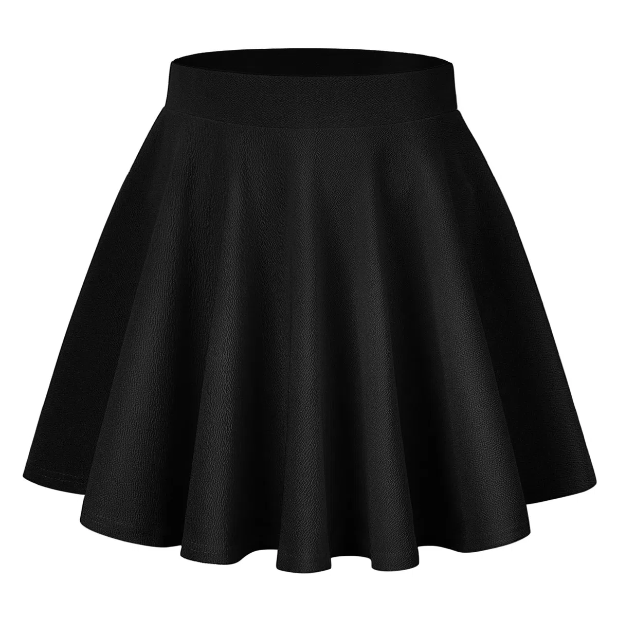 TRIWORKS Elegante Rock mit Hose Drunter Basic Hohe Taille Hosenrock Damen A-Linie Mini Skater Rock Große Größen