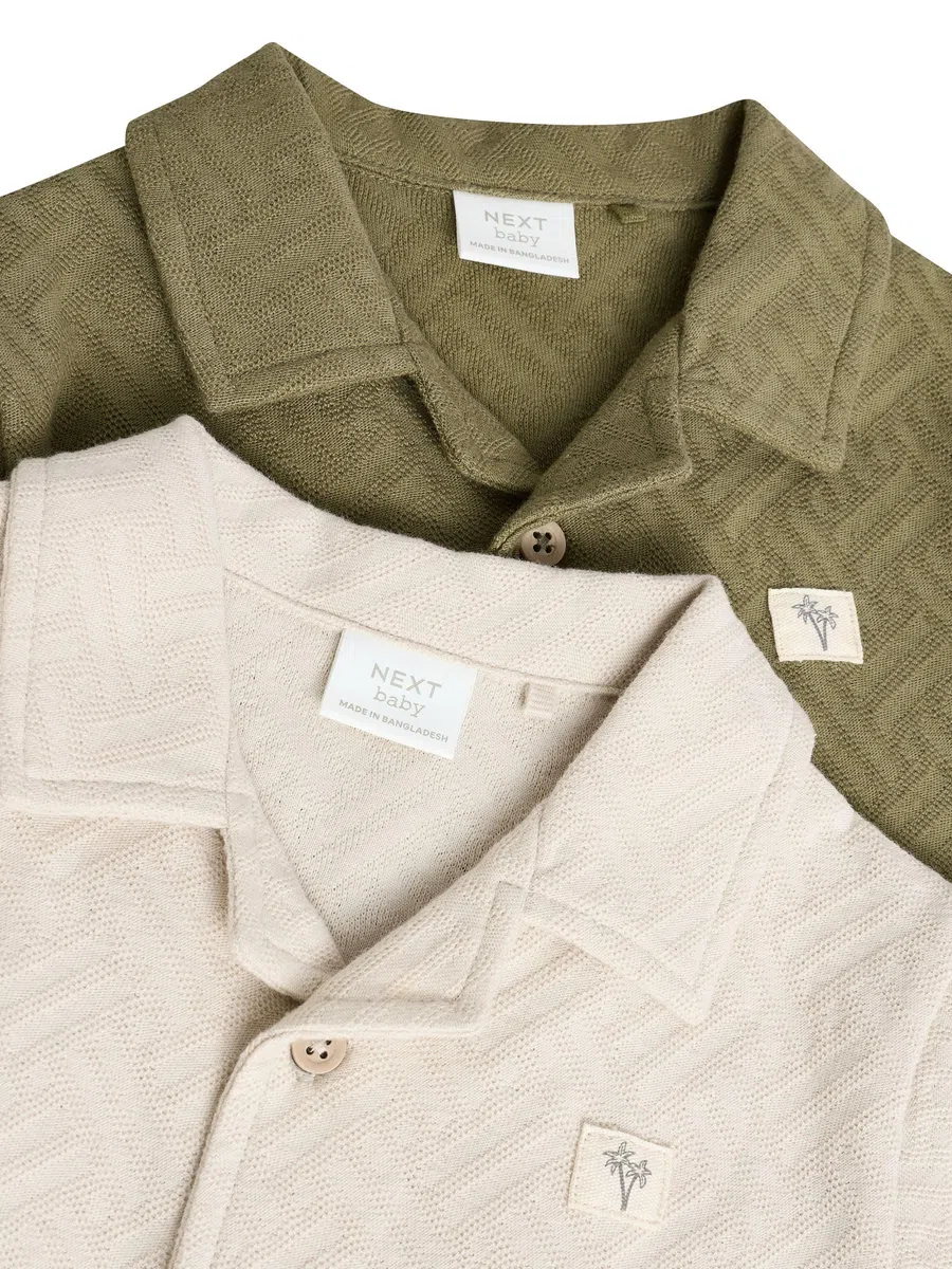 NEXT Baby Jungen Strampler aus 100% Baumwolle, 2er-Pack