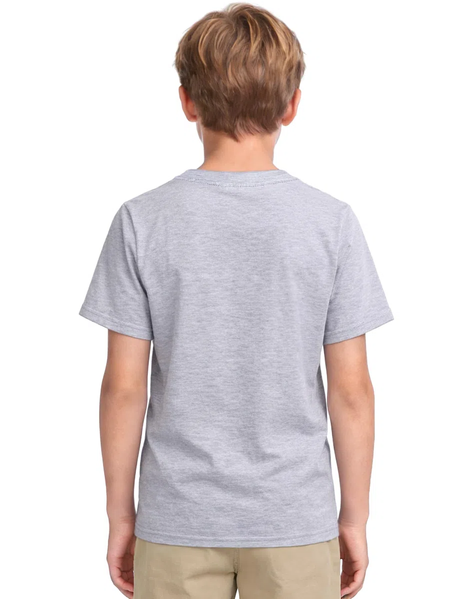 KEREDA Jungen T-Shirt 4er-Pack Kinder Kurzarm Rundhalsausschnitt Sommer Tops Basic Tshirts Einfarbige Casual Tees Sport Oberteile