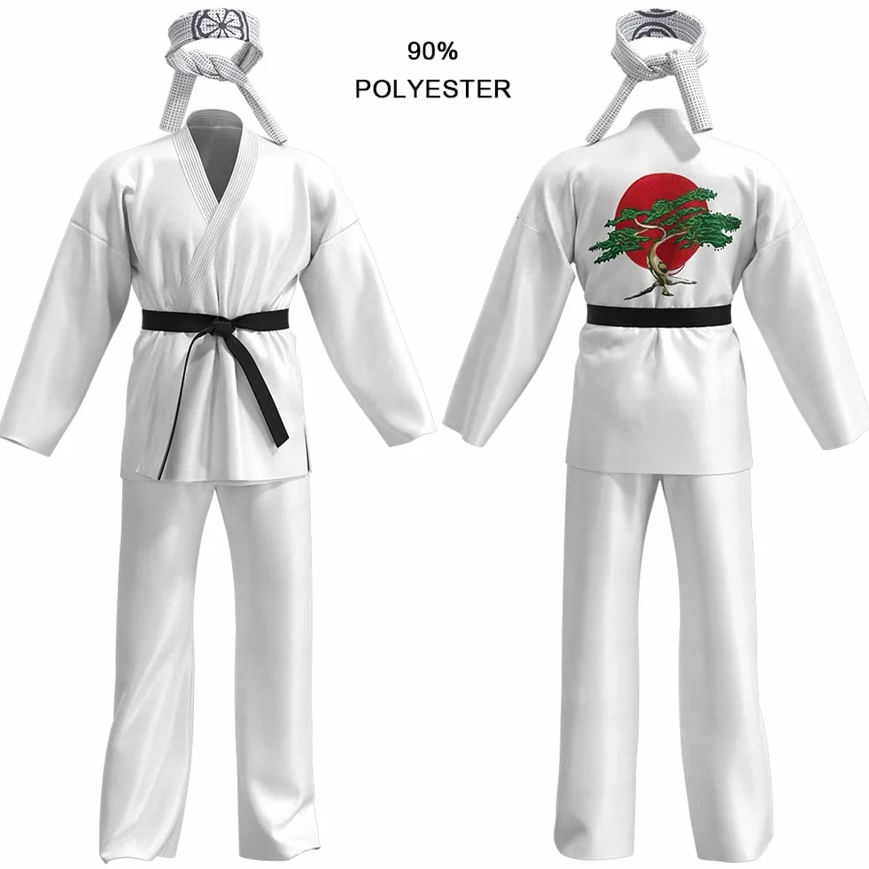 Karateanzug Kinder Mädchen Bequemer Professioneller Judoanzug Jungen V-Ausschnitt Taekwondo Anzug mit Gürtel