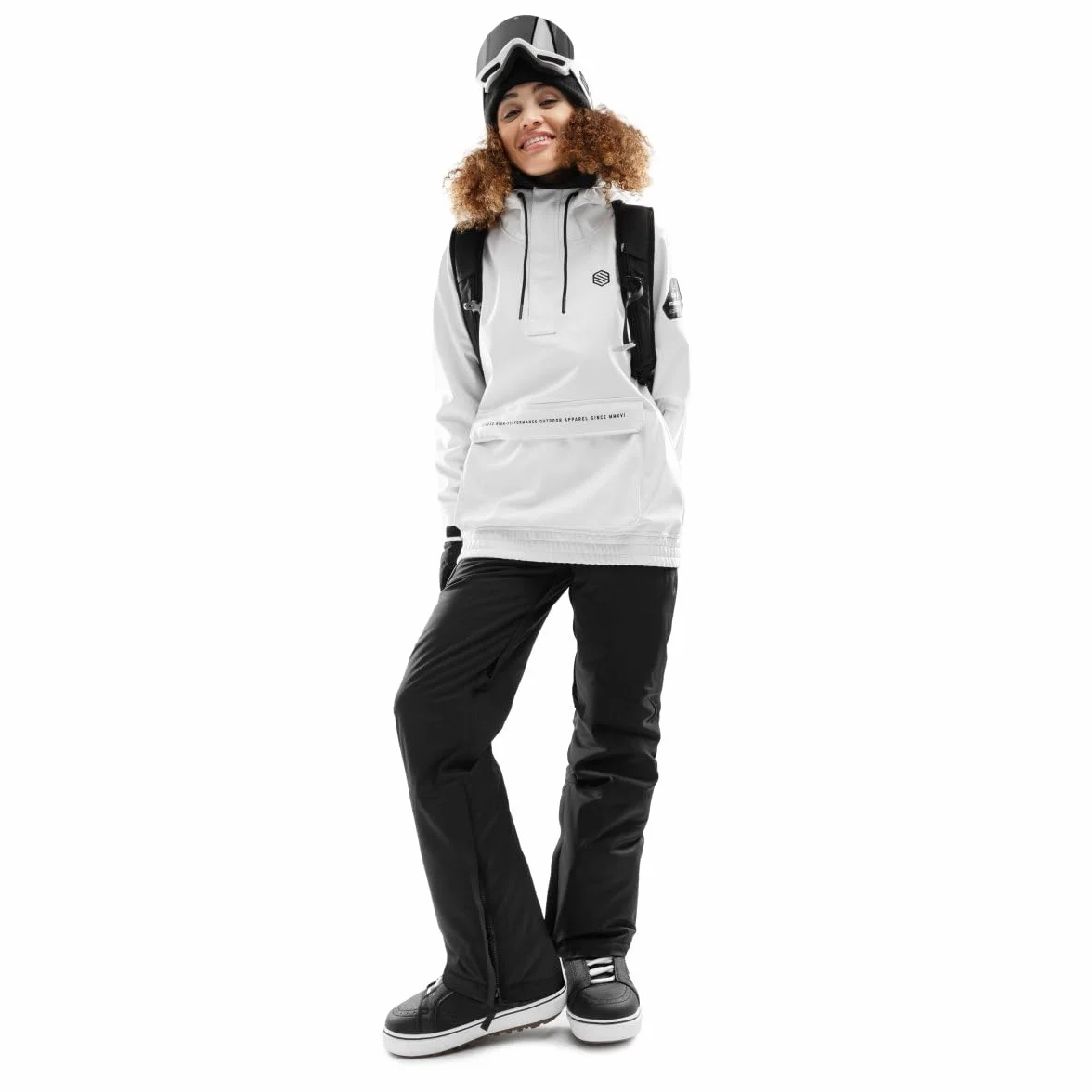 SIROKO - Snowboardjacke mit Kängurutasche für Damen W3-W Antarctica