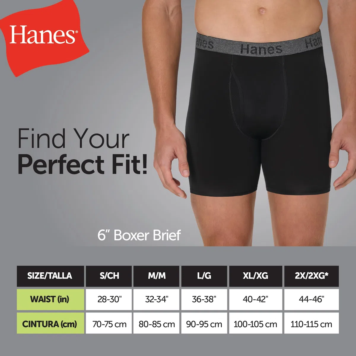 Hanes Herren Stay Dry Pouch Boxer Briefs, Performance Stretch Boxer Brief with Leak Protection, 3-Pack Retroshorts (3er Pack)