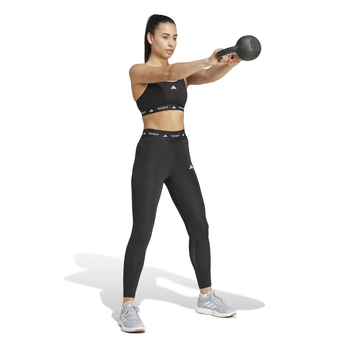 Adidas Damen Techfit Stash Pocket Full Length Leggings