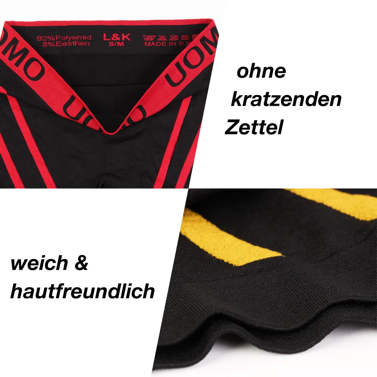 L&K 10er Pack Herren Retroshorts Boxershorts Men Mikrofaser in 10 verschiedenen Modelle 1209