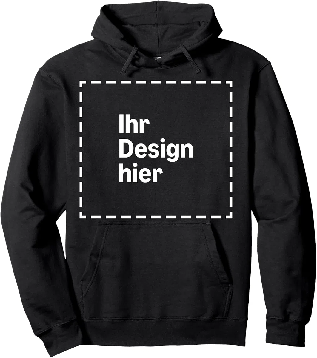 Personalisierter Hoodie mit Druck auf der Vorderseite