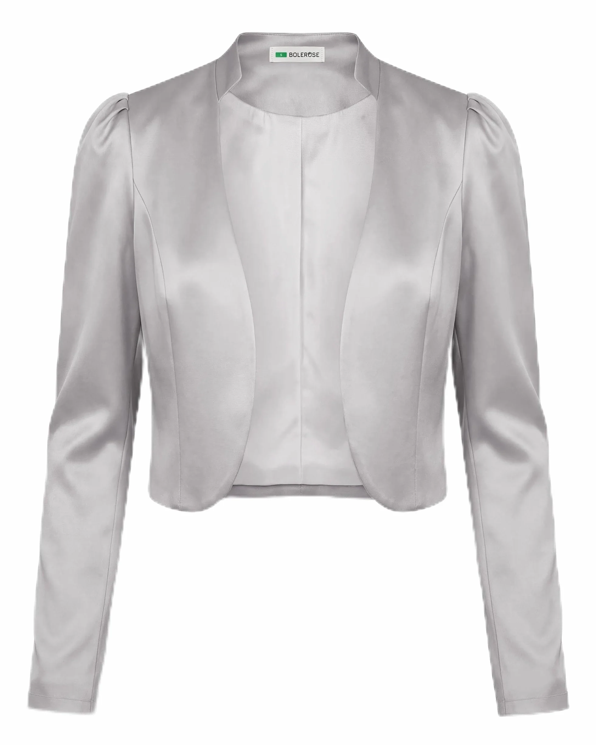 Bolerose formal Satin Langen Ärmel Bolero Jacke