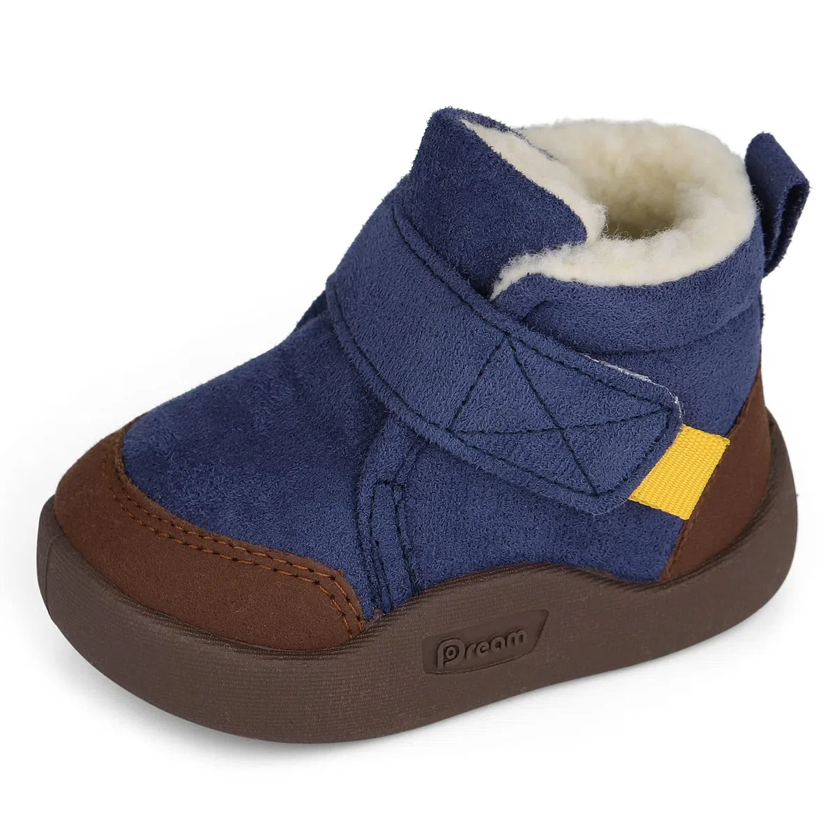 MASOCIO Winterschuhe Baby Boots Junge Mädchen Babyschuhe Winter Plüsch Flach Gummi Anti-Rutsch Größe 18-23 EU