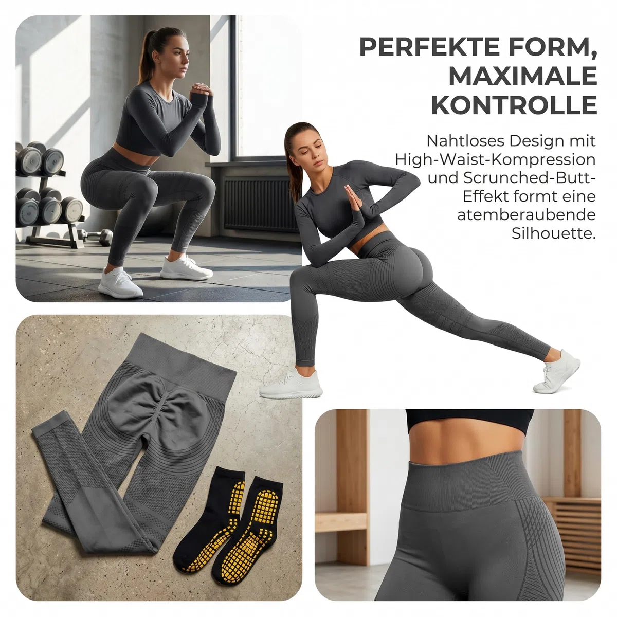 Coreex Celluflex 3D-Kompressionsleggings, Correx 3D Kompressionsleggins Damen, Anti Cellulite Leggings, High Waist Push Up, Opaque Figure-Shaping Yoga Trousers for Everyday Fitness