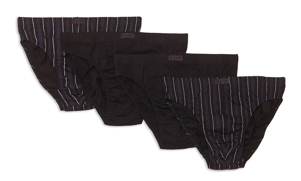Frank Fields Herren Slips aus Baumwolljersey 4er Pack von Größe 5(M) bis 14(6XL)