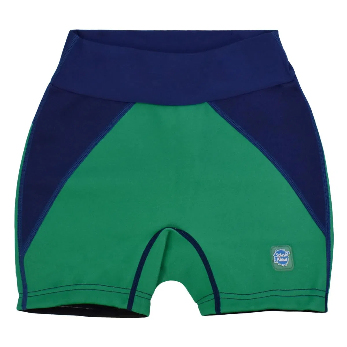 Splash About Splash Jammers für Kinder, Navy/Emerald, 7-8 Jahre