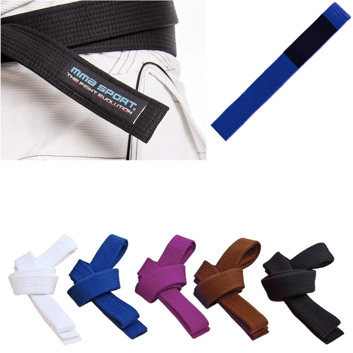mmasport BJJ Belt Jiu Jitsu Kimono - Gi 100% Baumwolle 6 mm
