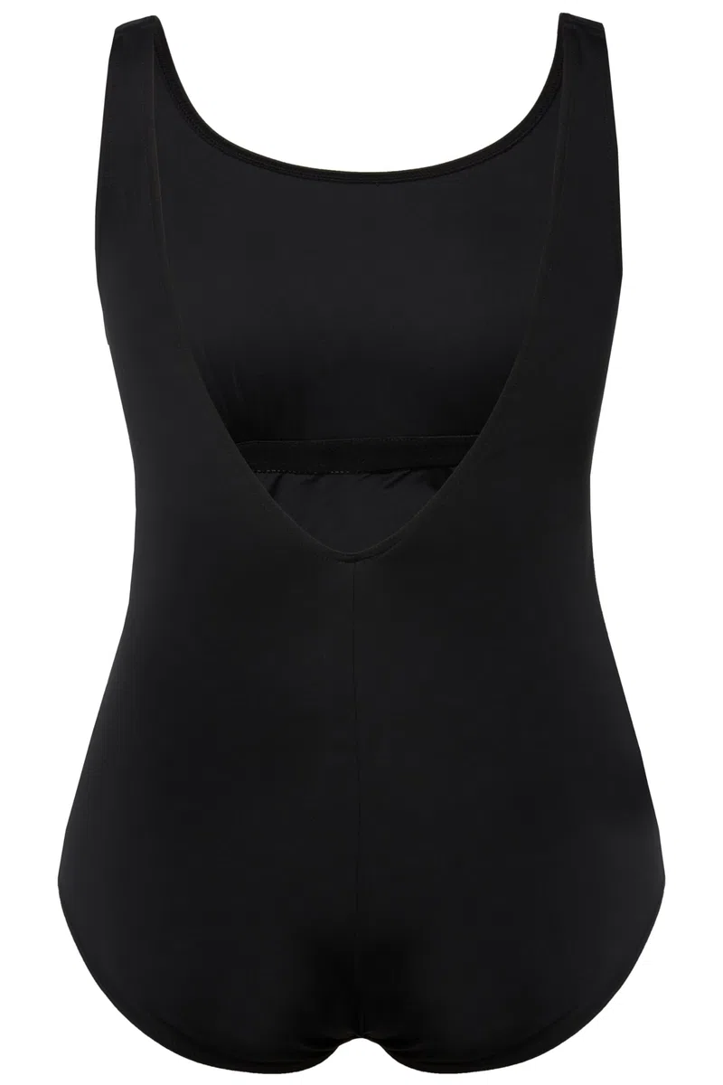 Ulla Popken Damen große Größen Übergrößen Plus Size Badeanzug, extraweiches Futter, seitliche Raffung 818434