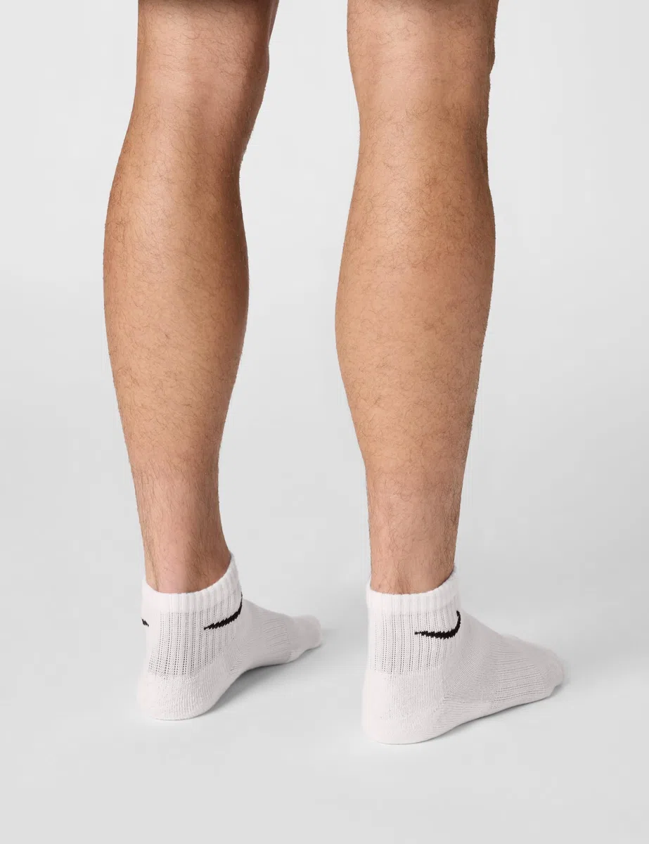 NIKE 6 X Sport Freizeit Socken Strümpfe 2X3er Pack SX7677, Farbe:Weiß, Größe:L = 42-46