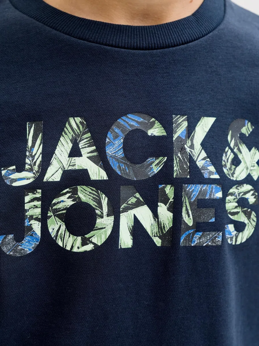 JACK & JONES Herren Jjejeff Logo Sweat Crew Jnr
