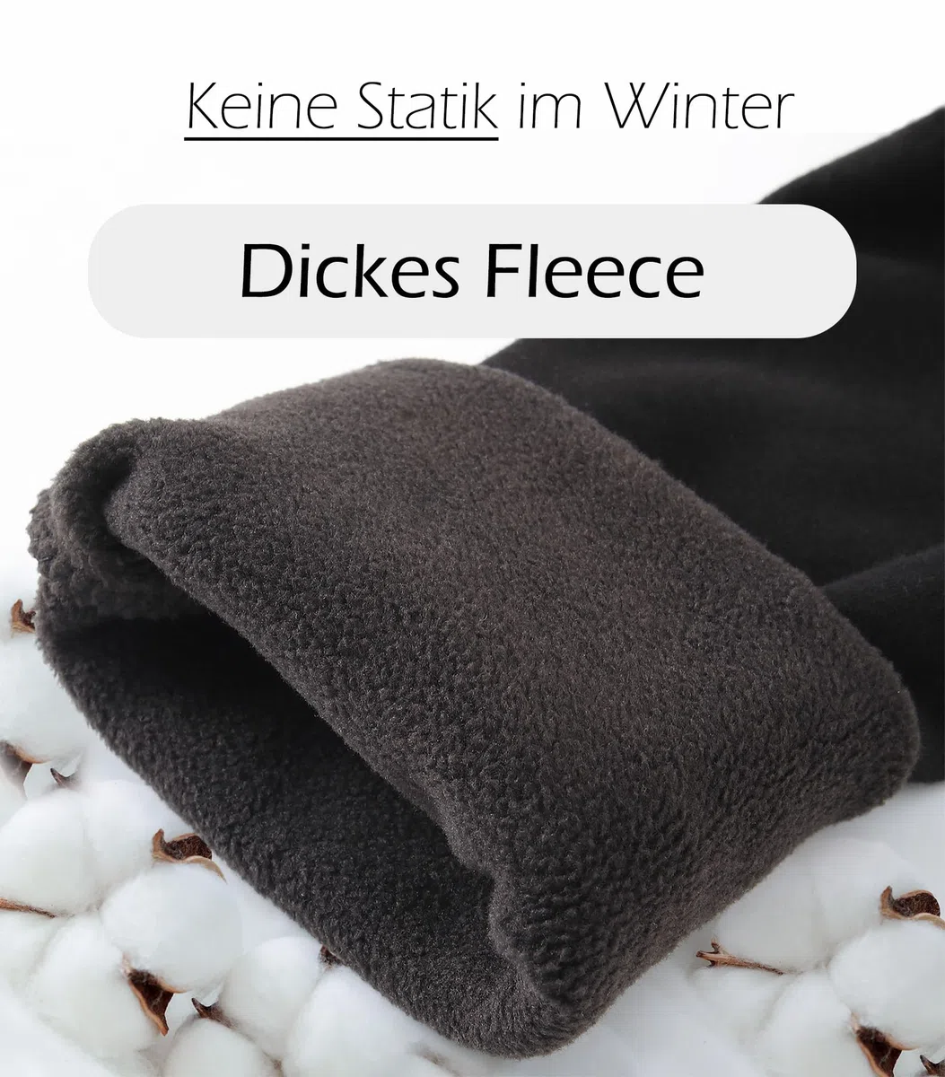 Gefütterte Thermounterhose aus Baumwolle - Extra Warme Herren Thermo Unterhosen - Lange Winter Skiunterwäsche mit Fleece