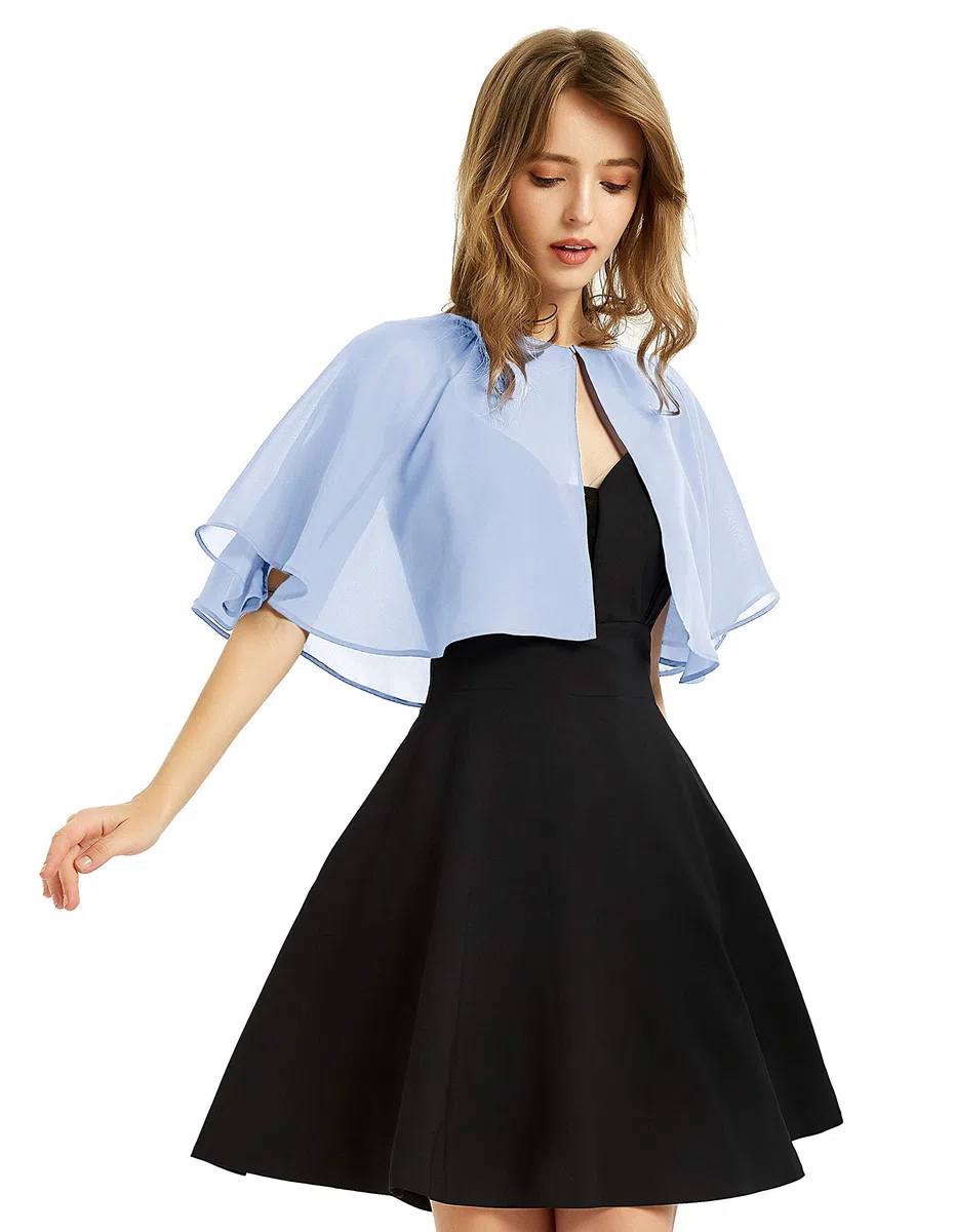 BUCUXE Weicher Chiffon-Schal für Damen, für Abendkleid, Hochzeit, Umhang, Bolero, Überwurf