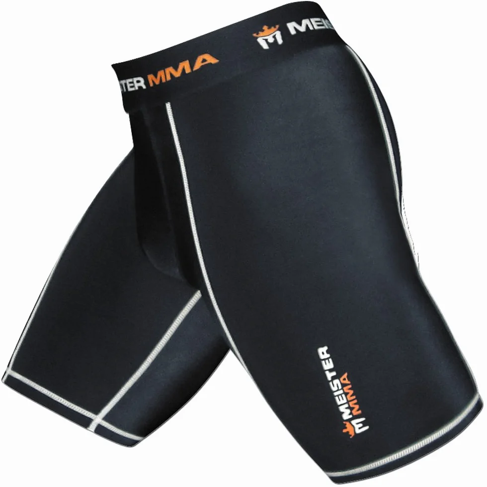Meister MMA Kompressions-Kampfshorts mit Tiefschutz-Tasche