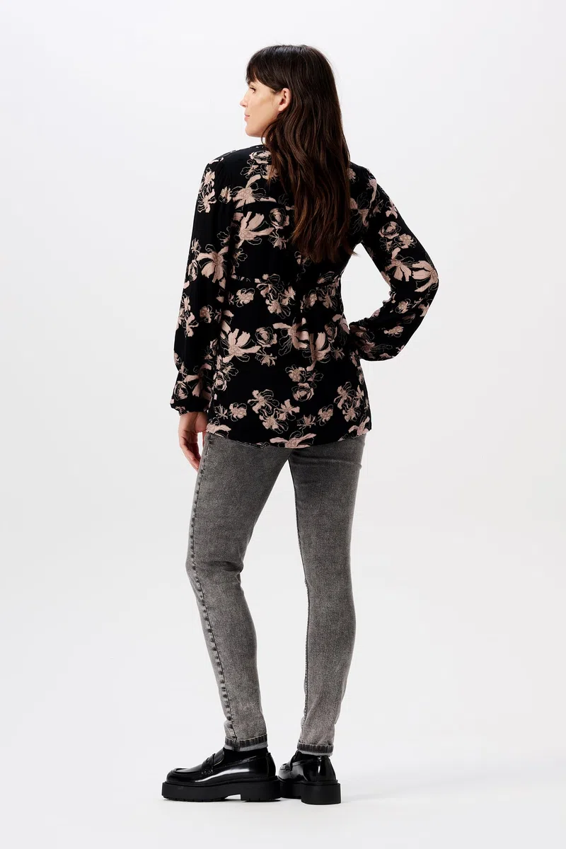 Noppies Damen Blouse Guilin Nursing Long Sleeve All Over Print Bluse