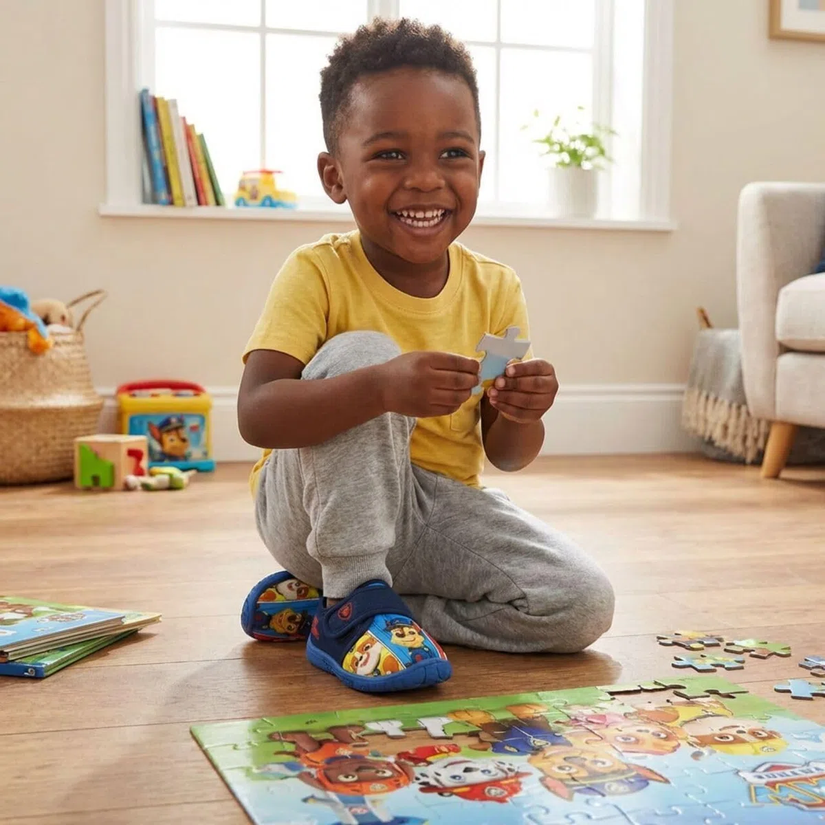 Leomil Paw Patrol Hausschuhe Hausschuhe Kinder Jungen, Ideal für Kindergarten oder Zuhause