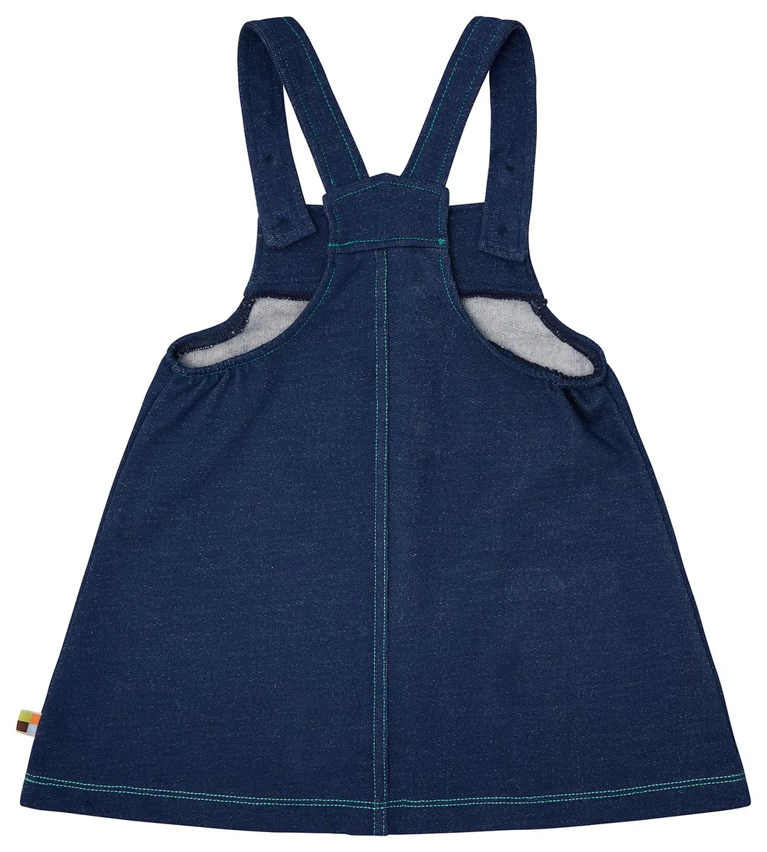 loud + proud Mädchen Jeans-Optik, GOTS Zertifiziert Kinderkleid