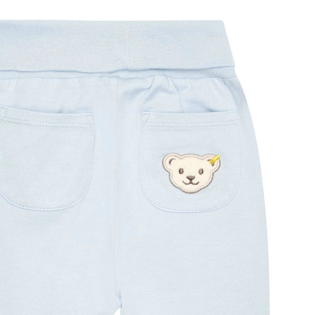 Steiff Unisex Baby Basic Jogginghose mit Beinbündchen Lässige Hose