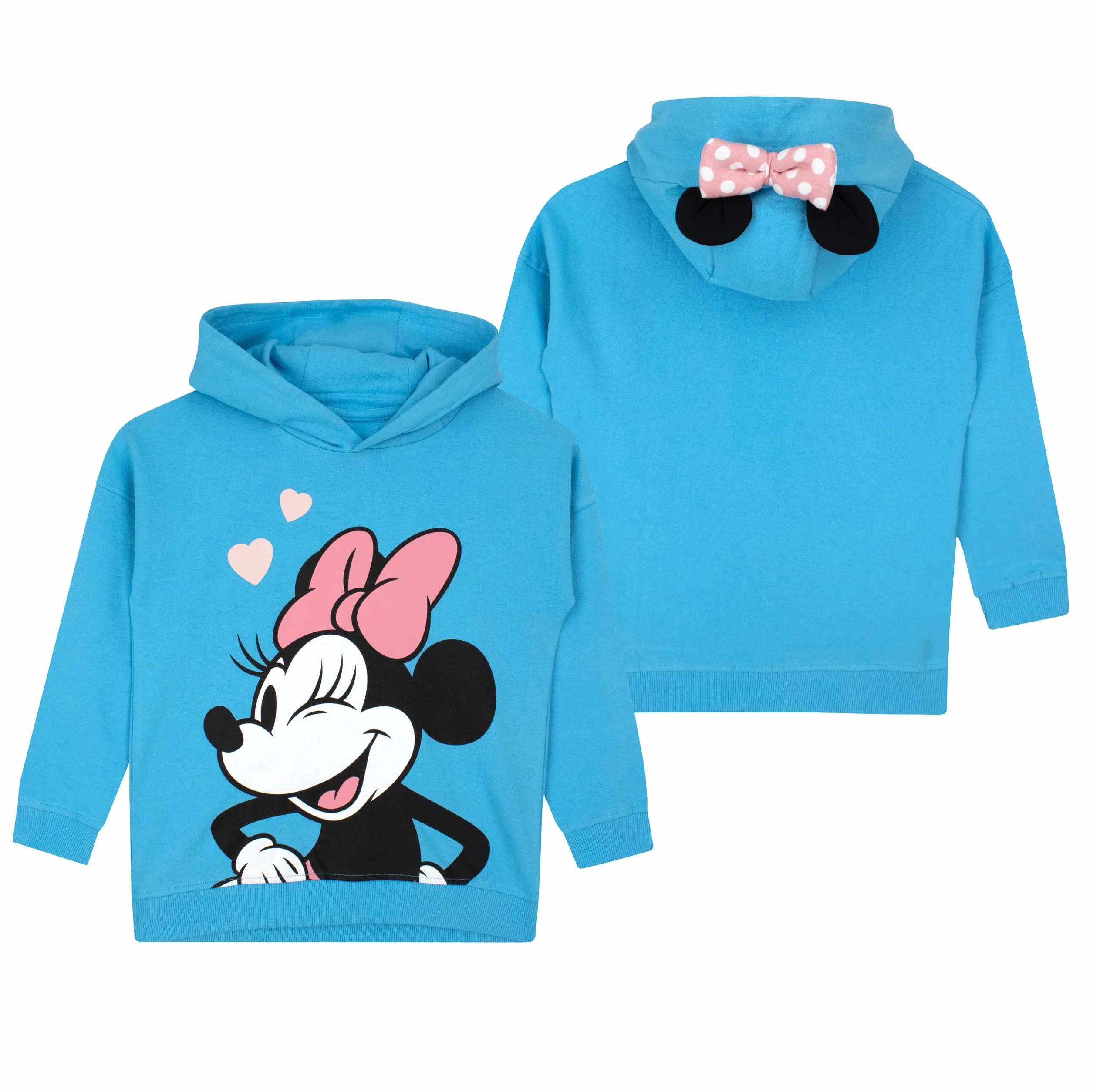 Disney Minnie Mouse Mädchen Hoodie | Sweatshirt Mädchen | Minni Maus Hoodie