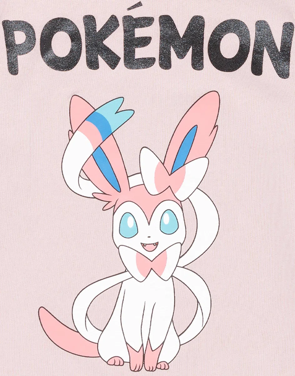 Pokemon Hoodie Girls Kids Game Gifts Sylveon Lilac Jumper Pullover