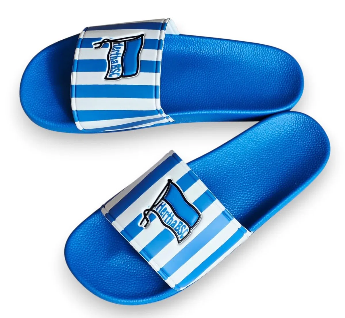 Hertha BSC Berlin Badeschuhe - Logo - blau-weiß Badelatschen Badeschlappen HBSCB