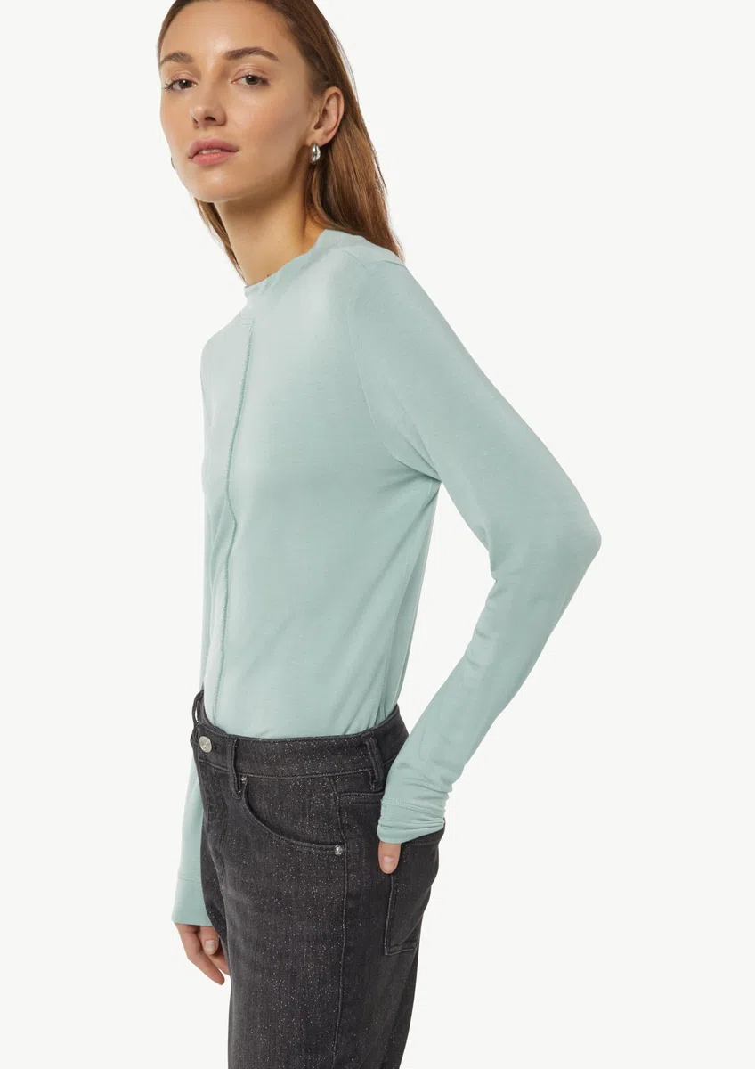 Comma Langarmshirt mit Nahtdetail