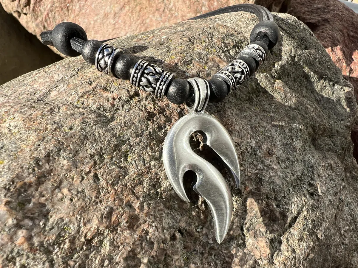HANA LIMA Surferkette Lederkette Halskette Herren Damen Herrenkette Damenkette