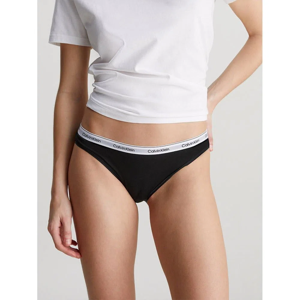 Calvin Klein Damen 3er Pack Slips Bikini Form Baumwolle mit Stretch