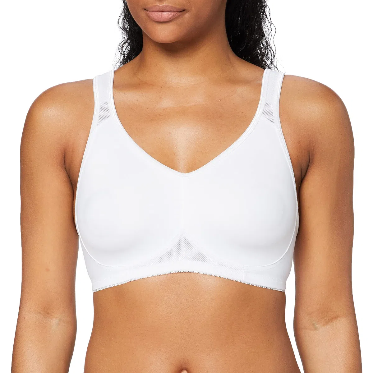 Dorina Damen Sport BH, Flex D1901A, Schwarz Weiß