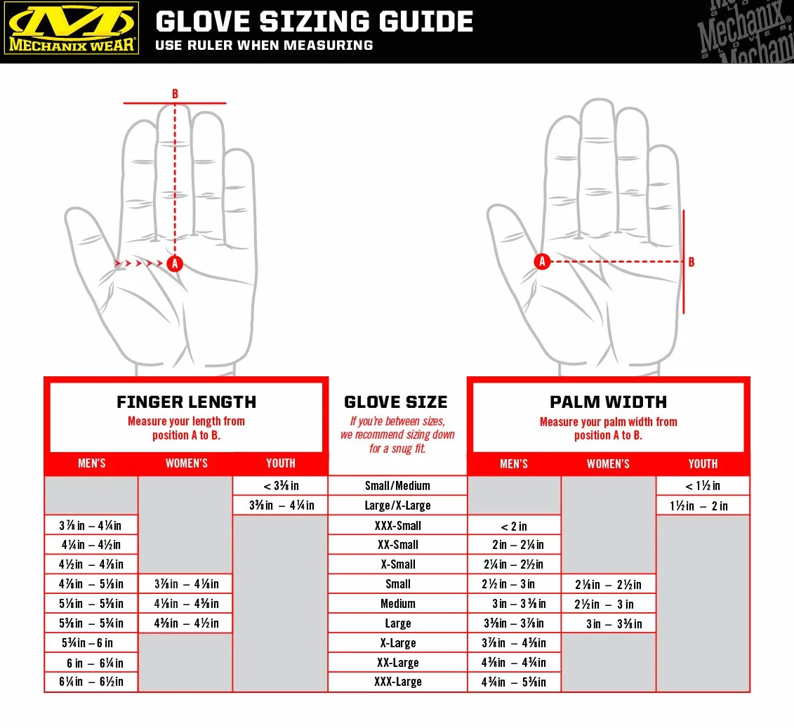 Mechanix Wear - Original Covert Handschuhe (X-Large, Schwarz)