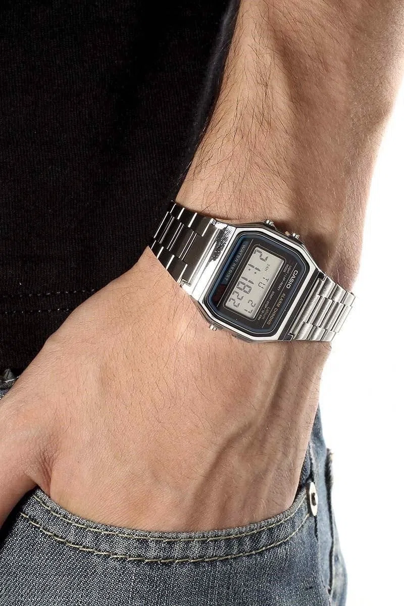 Casio Mens Classic Stainless Steel Digital Watch