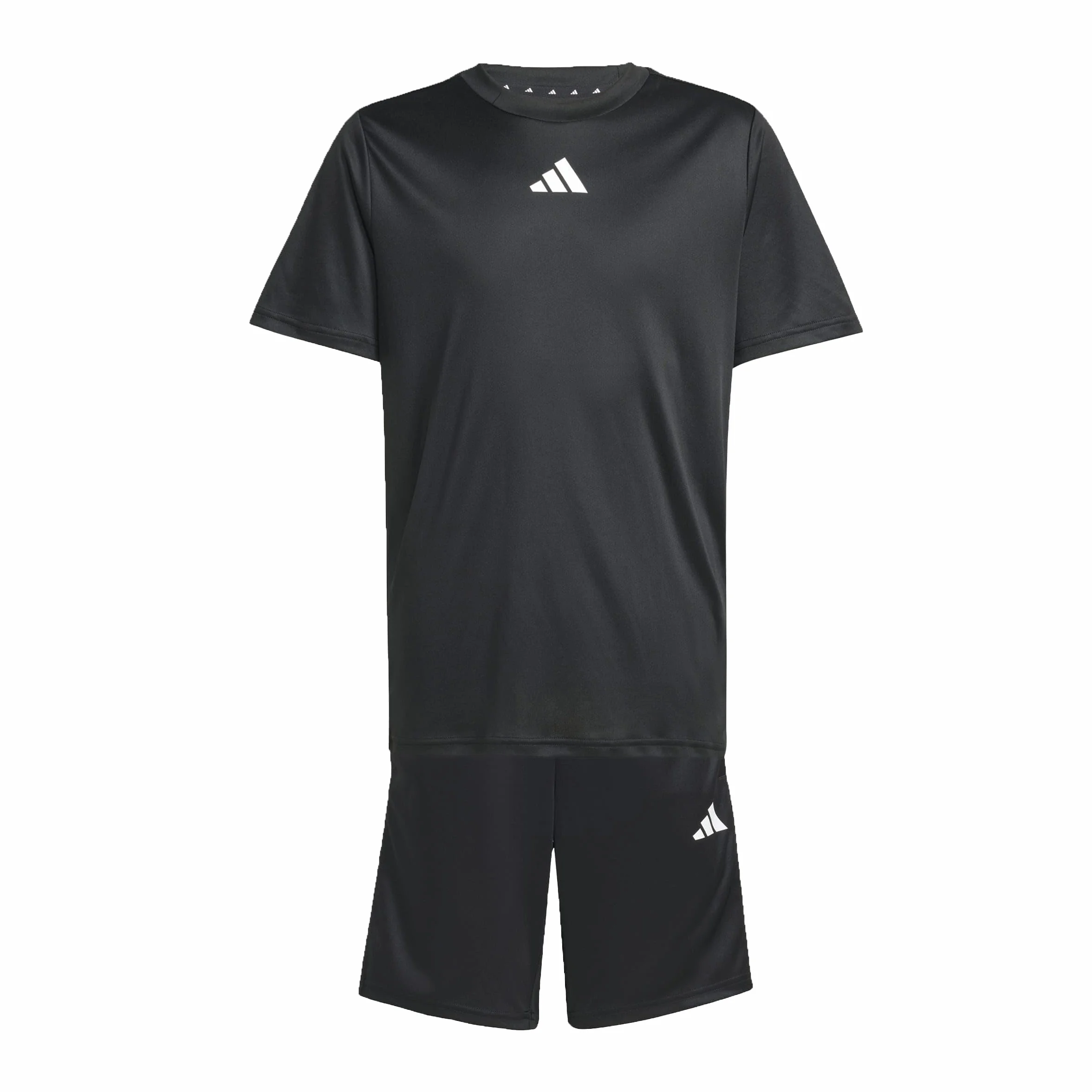 adidas Unisex Kinder Train Essentials 3-stripes T-shirt Set Jogginganzug